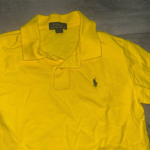 NEW Polo Ralph Lauren Kids Yellow Polo shirt size L - Picture 3 of 9